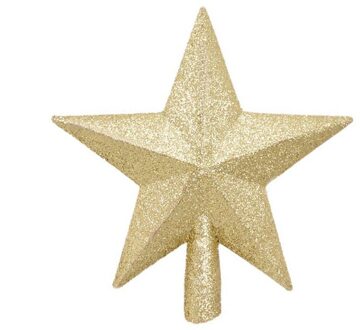 20Cm Glitter Sterren Kerstboom Top Xmas Ornamenten Topper Kerstboom Decoratie Voor Thuis Nieuwjaar Party Supplies' goud