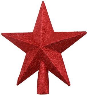 20Cm Glitter Sterren Kerstboom Top Xmas Ornamenten Topper Kerstboom Decoratie Voor Thuis Nieuwjaar Party Supplies' rood