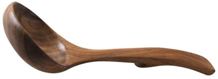 20Cm Grapefruit Hout Soeplepel Unpainted Lange Handvat Serveren Scoop Anti-Slip Pap Lepel Keuken Gebruiksvoorwerp Servies Voor thuis afbeelding 1