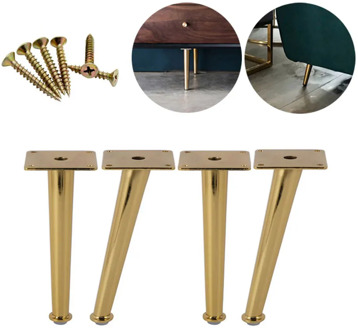 20CM Height Metal Furniture Legs Table Cabinet Golden Furniture Feet Diagonal Side Bracing Legs