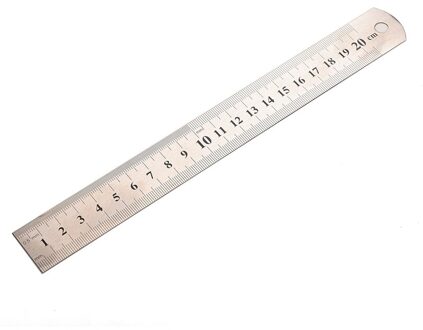 20Cm Metalen Liniaal Rvs Metrische Regel Precisie Dubbelzijdig Meetinstrumenten School Kantoorbenodigdheden Accessoires