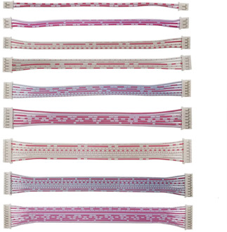 20CM Micro JST PH 2.0mm 2P 3P 4P 5P 6P 7P 8P 9P 10 Pin Female & Female Double Head Terminals Connector With Cable Wire Red white