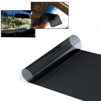 20Cm X 150Cm Auto Window Tint Film Tinting Vlt Zwarte Uv-Proof Krasbestendig Voor Auto Glas auto Huis Commerciële Accessorie Tslm