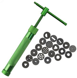 20Discs Sugarcraft Tool Pasta Extruder Voor Klei Craft Gun Tips Fondant Cake Sculptuur Polymeer Decoratie Dessert Decorateurs