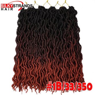 20Inch 24 Strengen Ombre Faux Locs Krullend Haak Hair Kanekalon Dread Locs Synthetische Senegalese Twist Hair Extensions Voor Vrouwen #350