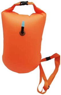 20L Open Water Zwemmen Boei Ultralight Veiligheid Float Zwemmen Tas Voor Zwemmers Triatleten Snorkelers Surfers oranje