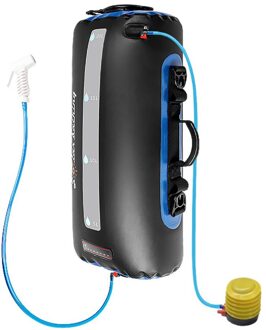20L Outdoor Camping Solar Douche Zak Water Opslag Reizen Wandelen Voor Drinken Tpu Zon Verwarming Klimmen Koken Fietsen Picknick geel Air Pump