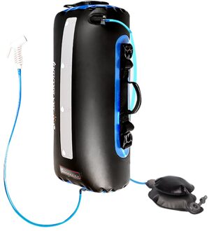 20L Outdoor Camping Solar Douche Zak Water Opslag Reizen Wandelen Voor Drinken Tpu Zon Verwarming Klimmen Koken Fietsen Picknick zwart Air Pump