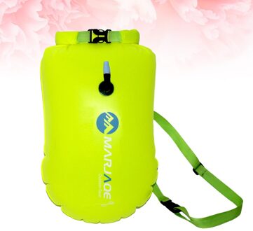 20L Thicken Pvc Waterdichte Gear Bags Outdoor Sport Opblaasbare Zak Boei Voor Varen Kajakken Vissen Rafting Zwemmen Camping Re geel