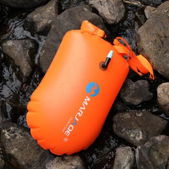 20L Thicken Pvc Waterdichte Gear Bags Outdoor Sport Opblaasbare Zak Boei Voor Varen Kajakken Vissen Rafting Zwemmen Camping Re oranje