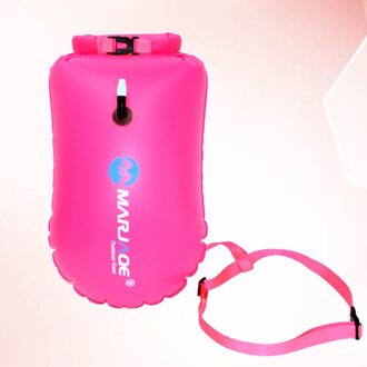 20L Thicken Pvc Waterdichte Gear Bags Outdoor Sport Opblaasbare Zak Boei Voor Varen Kajakken Vissen Rafting Zwemmen Camping Re rooskleurig
