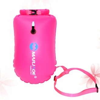 20L Thicken Pvc Waterdichte Gear Bags Outdoor Sport Opblaasbare Zak Boei Voor Varen Kajakken Vissen Rafting Zwemmen Camping Re rooskleurig