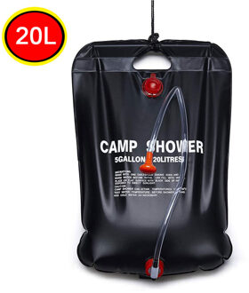 20L Water Douche Bag Zonne-energie Draagbare Opvouwbare Verwarmde Outdoor Camping Pvc Reizen Caravan Accessoires Camper Trailer