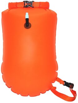 20L Zwemmen Boei Opslag Dry Bag Waterdichte Opblaasbare Water Sport Training Kajakkers Veiligheid Float Met Taille Riem Duiken Pvc Oranje