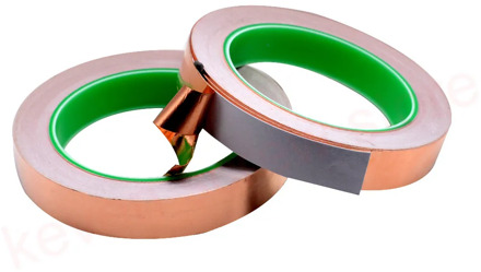20M 3mm 4mm 6mm 9mm 15mm 17mm Double guide copper foil tape Pure copper Conductive adhesive tape Shield tape Single side glue