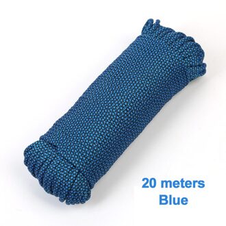 20M 9-Core 180G Paracord Parachute Cord Lanyard Tent Touw Veiligheid Guyline Voor Wandelen Camping Klimmen Mountaintraining Grijs