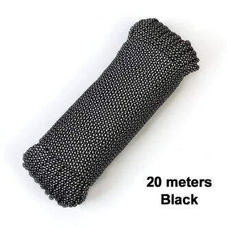 20M 9-Core 180G Paracord Parachute Cord Lanyard Tent Touw Veiligheid Guyline Voor Wandelen Camping Klimmen Mountaintraining leger groen