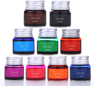 20ml Smooth Colorful Liquid Ink Bright Comics Ink Refill Without Fountain Pen Ink Pen Carbon Office School Stationery 03826