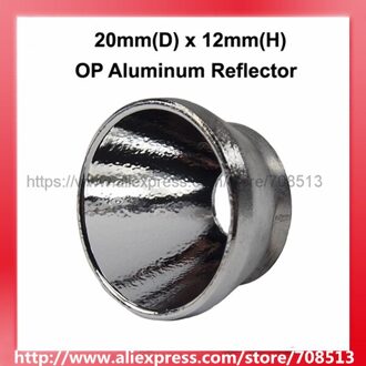 20mm (d) x 12mm (h) op aluminium reflector voor cree xm
