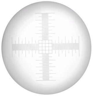 20Mm Microscoop Micrometer Doel Kalibratie Oculair Micrometer X Y Cross Heerser Naald Concentrische Semi-Cirkels Dradenkruis Schaal MS-1-HS1