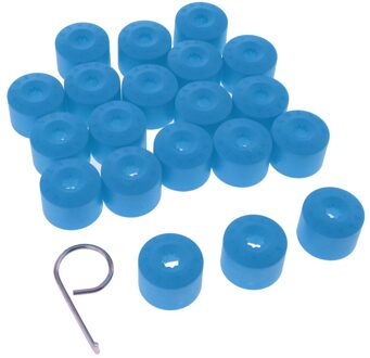 20Mm Wielmoer Covers Hub Schroef Cover Wielmoer Lug Stof Bolt Cap blauw