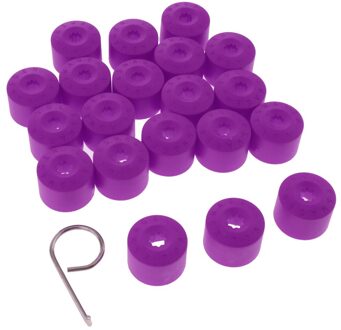20Mm Wielmoer Covers Hub Schroef Cover Wielmoer Lug Stof Bolt Cap paars