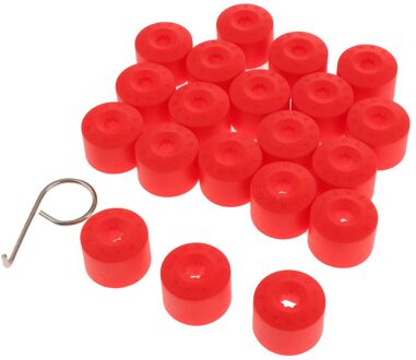 20Mm Wielmoer Covers Hub Schroef Cover Wielmoer Lug Stof Bolt Cap rood
