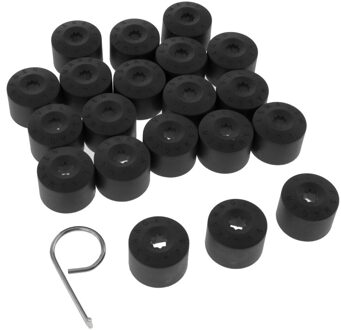 20Mm Wielmoer Covers Hub Schroef Cover Wielmoer Lug Stof Bolt Cap zwart