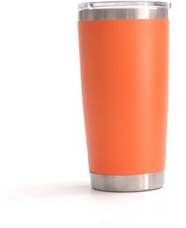 20oz Tumbler Deksel Reizen Mok Dubbele Wand Vacuüm Geïsoleerde-18/8 Rvs Thermos Water Fles oranje