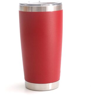 20oz Tumbler Deksel Reizen Mok Dubbele Wand Vacuüm Geïsoleerde-18/8 Rvs Thermos Water Fles rood