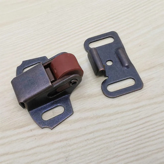 20pc/lot Cabinet door stopper Spring touch latch ball roller catches cabinet wardrobe Stoppers Damper Buffer Furniture Hardware