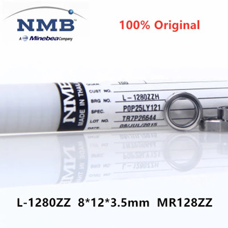 20pcs/100pcs original NMB high speed bearing L-1280ZZ 8*12*3.5 mm MR128ZZ precision miniature ball bearings 8mmx12mmx3.5mm