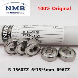 20pcs/100pcs original NMB Minebea high speed bearing R-1560ZZ 6*15*5mm 696ZZ precision miniature ball bearings 6mmx15mmx5mm