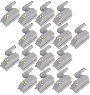 20pcs/10pcs 0.25W Universal Under Cabinet LED Light Cupboard Closet Wardrobe Inner Hinge LED Sensor Light Kitchen Night Lights