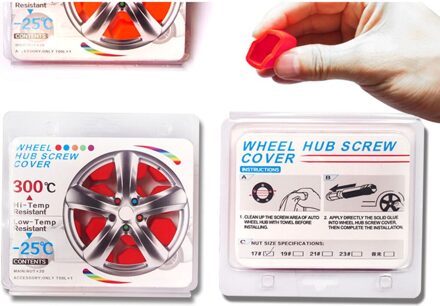 20pcs 17mm Zwarte Cover Bouten Hex Lug Moer Covers Auto Wheel Tyre Plastic Silicone Dust Beschermende Caps protector Set