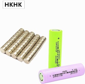 20Pcs-200Pcs D5 * 2 Magneet Voor 18650 Platte Kop Batterij 150stk