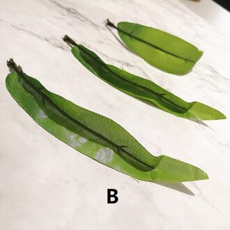 20Pcs 20Cm Decor Groene Kunstmatige Tulp Blad Bloem Voor Bruiloft Home Decoratie Gebladerte Diy Scrapbooking Craft Nep Bloem B 20stk