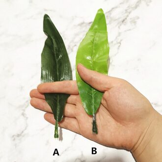 20Pcs 20Cm Decor Groene Kunstmatige Tulp Blad Bloem Voor Bruiloft Home Decoratie Gebladerte Diy Scrapbooking Craft Nep Bloem mengen A B 20stk