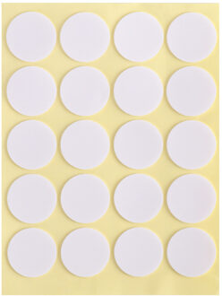 20Pcs 20Mm Dubbelzijdig Centrering Apparaat Lijm Dot Sticker Hittebestendigheid Kaars Wieken Stickers Maken Levert
