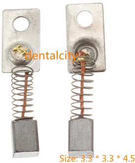 20PCS 3.3*3.3*4.5mm Metal Electric Motor Carbon Brushes Replace For/Saeyang Series Dental Grinding Machine Micromotor Handpiece