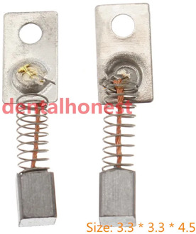 20PCS 3.3*3.3*4.5mm Metal Electric Motor Carbon Brushes Replace For/Saeyang Series Dental Grinding Machine Micromotor Handpiece