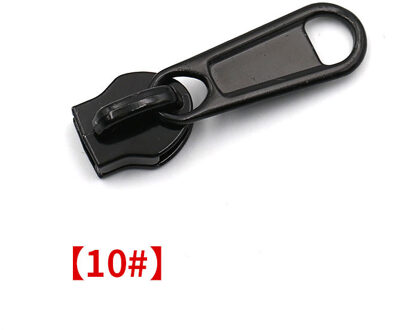 20Pcs 3 #5 #8 #10 # Rits Sliders Voor Nylon Ritsen Diy Bagage Reparatie Rits Hoofd puller Montage Quilt Kledingstuk Naaien Zip Accessoire No10Black