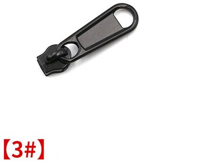 20Pcs 3 #5 #8 #10 # Rits Sliders Voor Nylon Ritsen Diy Bagage Reparatie Rits Hoofd puller Montage Quilt Kledingstuk Naaien Zip Accessoire No3Black