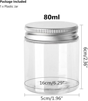 20Pcs 30/50/60/80/100/120/150Ml Lege Plastic Helder Cosmetische potten Make Container Helder Jar Gezichtscrème Monster Pot Container Blauw