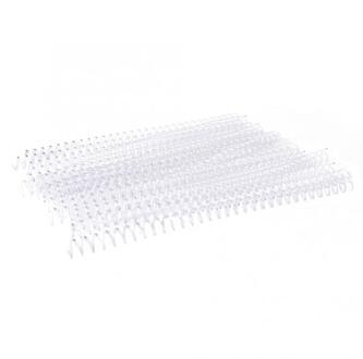 20pcs 30 Hole losbladige Plastic Binding Ring Lente Spiraal Ringen voor A4 Papier doorzichtig 13mm