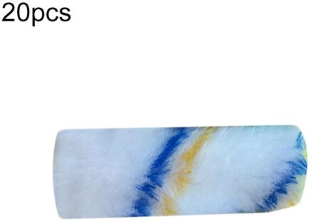 20Pcs 4Inch Thuis Multifunctionele Wanddecoratie Verf Roller Schilderij Borstel Verf Roller Handvat Tool Diy Hoek Brush Tool geel blauw
