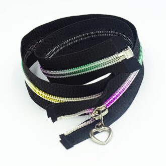 20Pcs 5 # Nylon Rits Kleurrijke Tand Gradiënt Tailor Riool Proces (20-36 Inch) 50cm