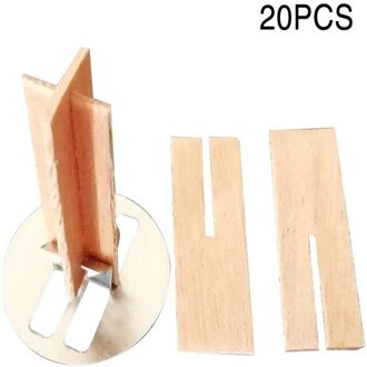 20Pcs 5Inch Cross Houten Kaars Wieken Hout Kaarsen Core Voor Diy Kaars Maken Supply Soja Parffin Wax