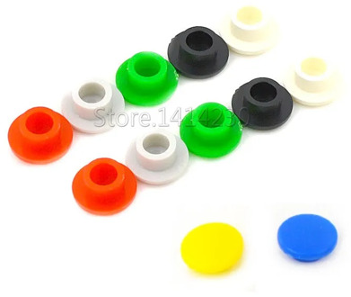20Pcs 6X6X5/5.5/6/7mm Round Tactile Push Button Switch Cap Micro button Cap Momentary Tact Cap red gray blue black white yellow