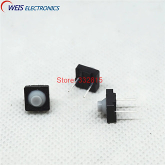 20PCS 8x8mm 8*8mm 8x8 8*8 push button switch Conductive rubber key switch switches silent tact key good quality Free shipping